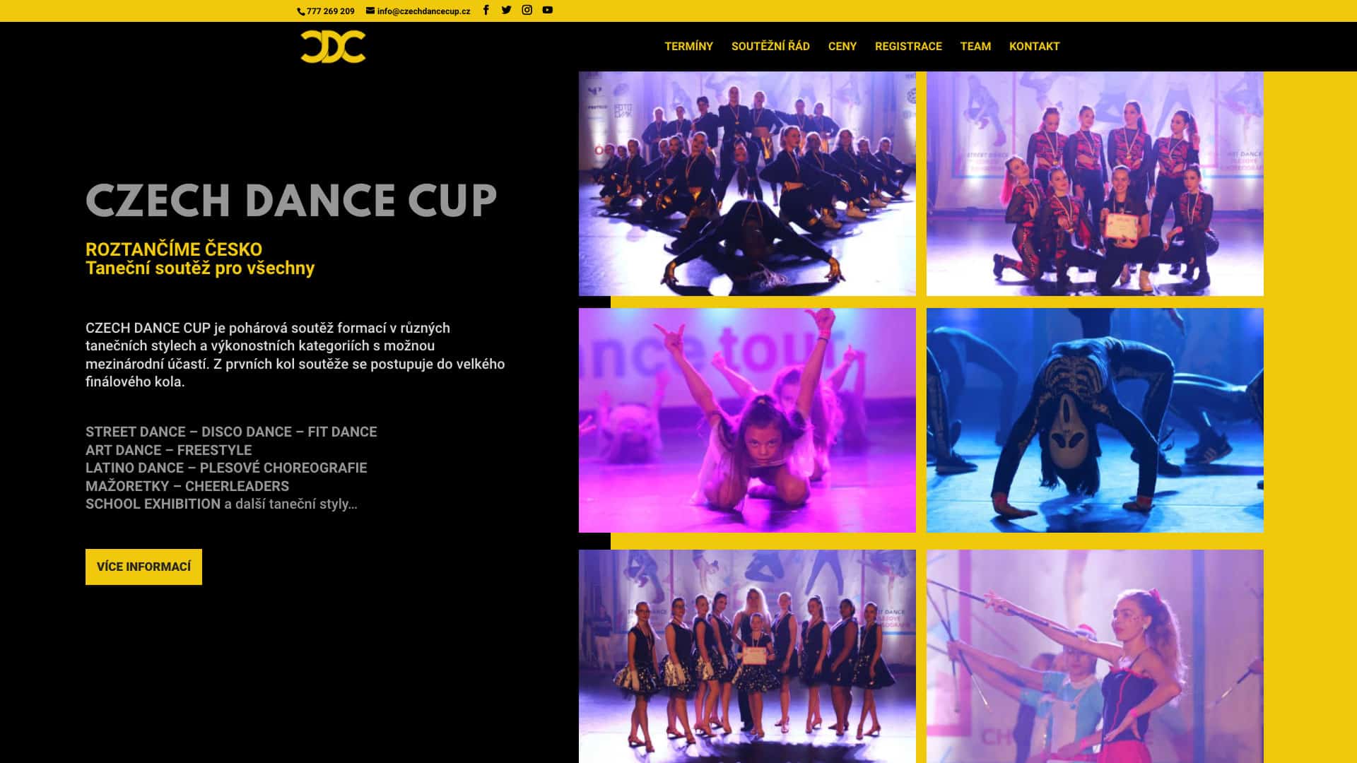 CZECH DANCE CUP Pohárová taneční soutěž